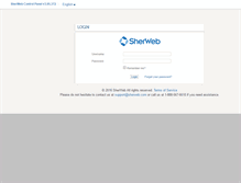 Tablet Screenshot of admin.sherweb2010.com